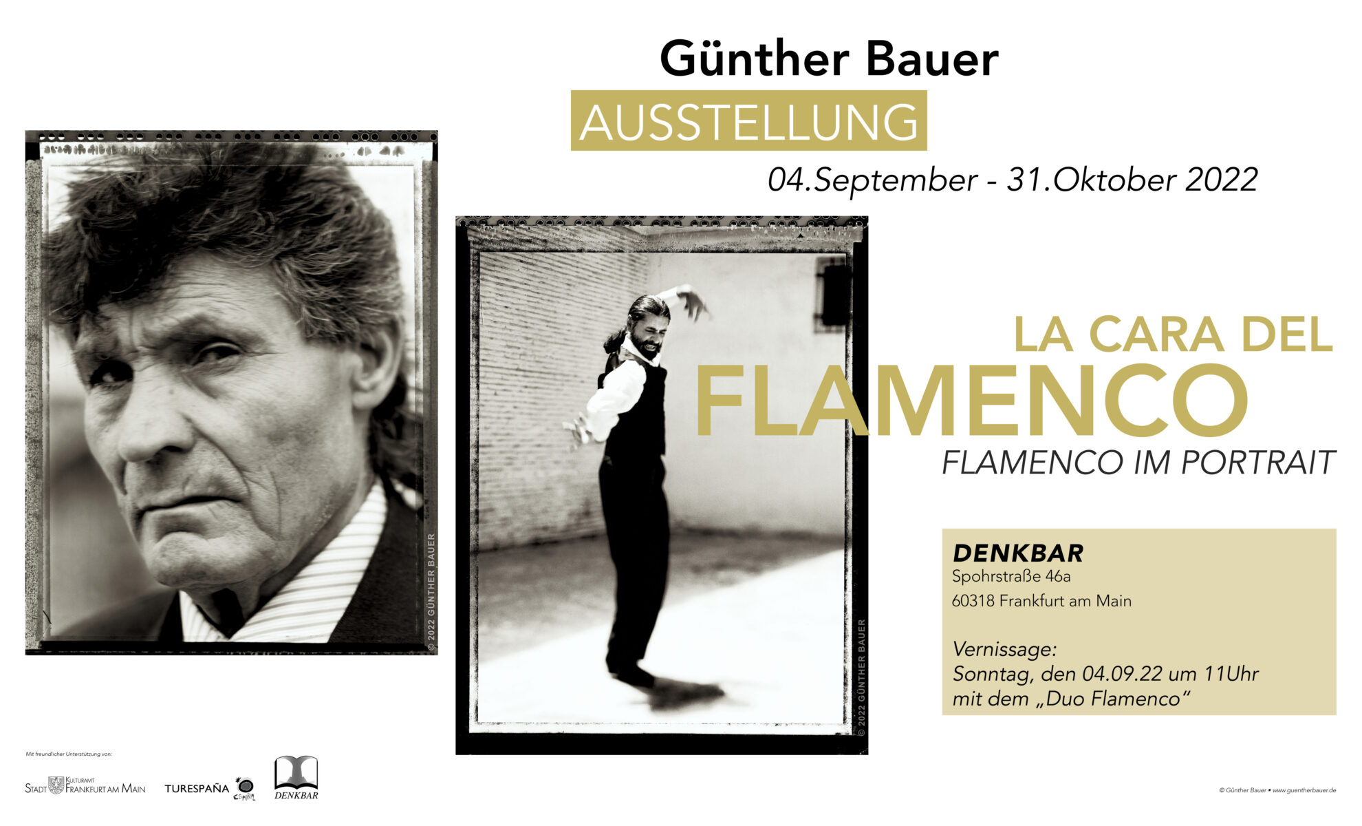 Portraits, SW, Ausstellung, Frankfurt, Fotografie, Tänzer, Sänger, Großformat, Flamenco